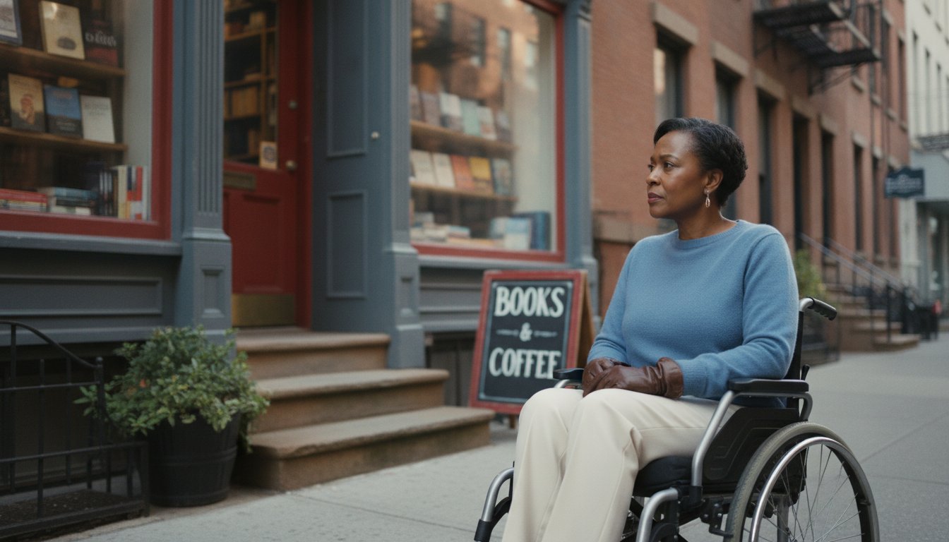 A New Yorker meeting with an ADA case advisor to review a disability discrimination complaint