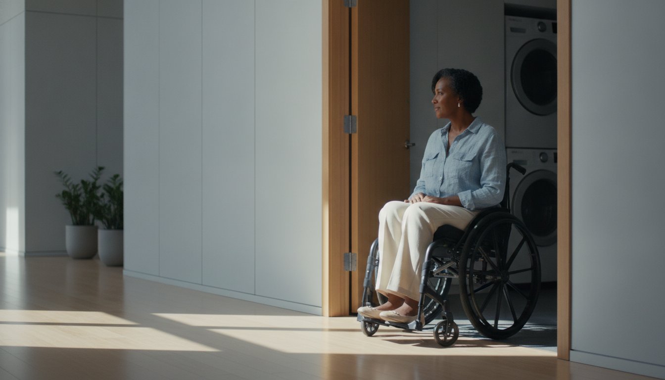 Accessibility barriers in a New York City apartment building
