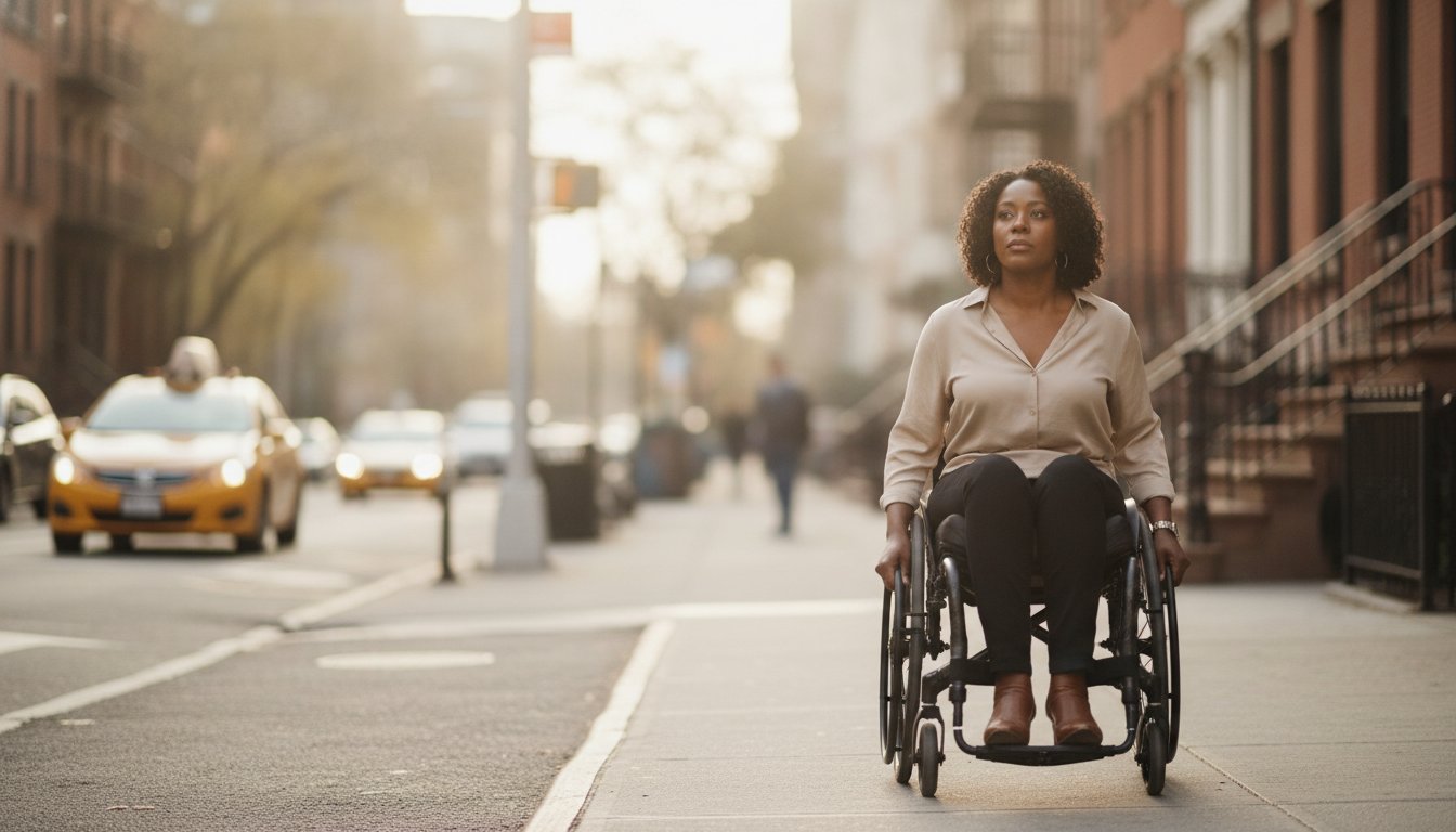 Person consulting with a case manager about a disability discrimination claim in New York
