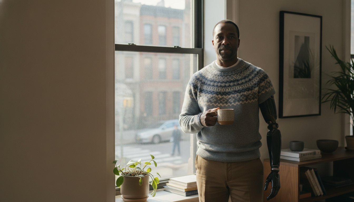 A person reviewing paperwork for a New York disability discrimination case