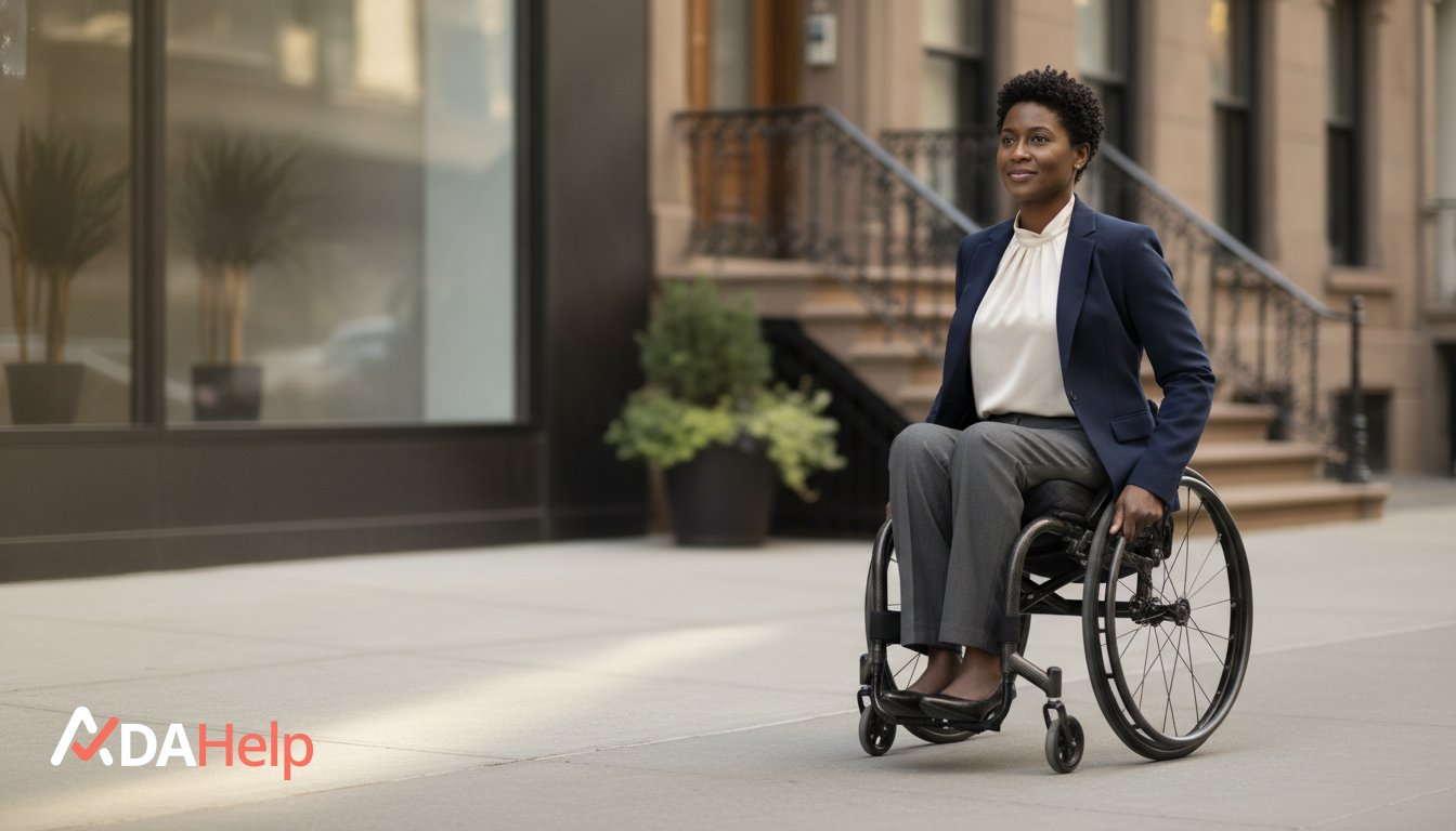 New Yorker meeting with a case manager to discuss a disability discrimination claim