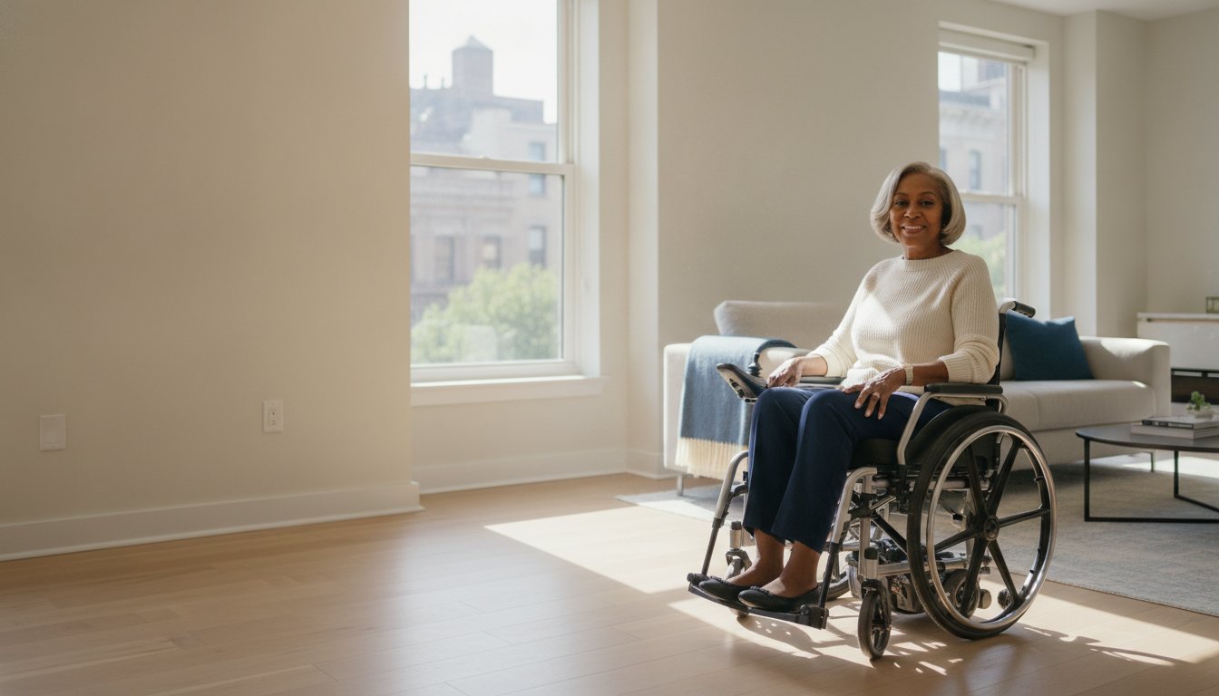 Condiciones de accesibilidad en un lugar de la Ciudad de Nueva York