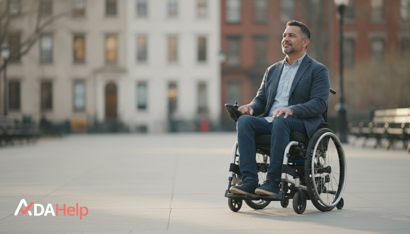 A New Yorker reviewing paperwork about a disability discrimination claim