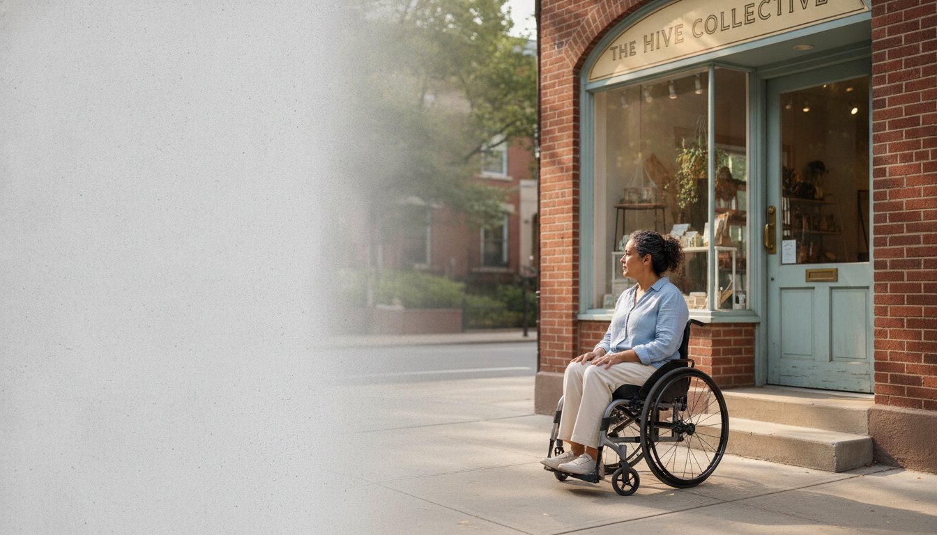 Photo of an inaccessible business entrance representing a disability access complaint in Queens