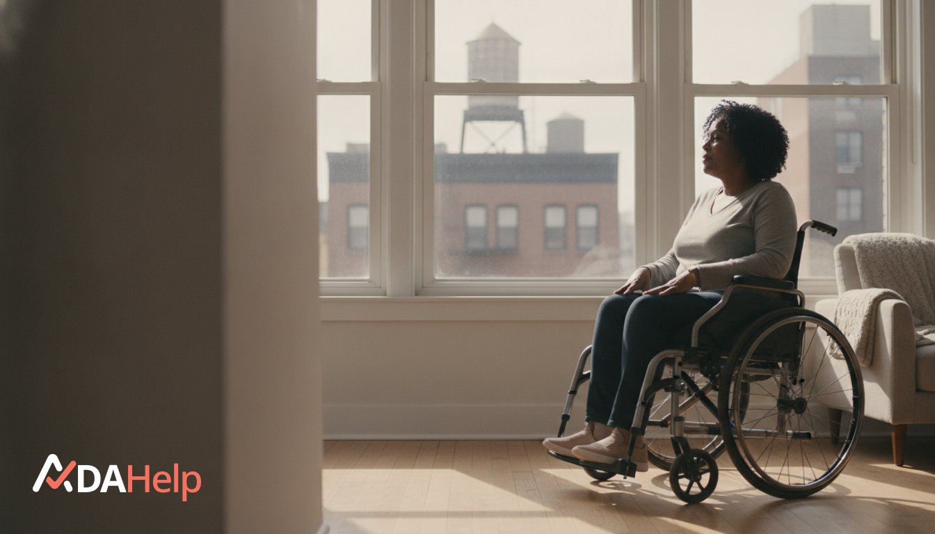 New York tenant with a disability reviewing an eviction notice