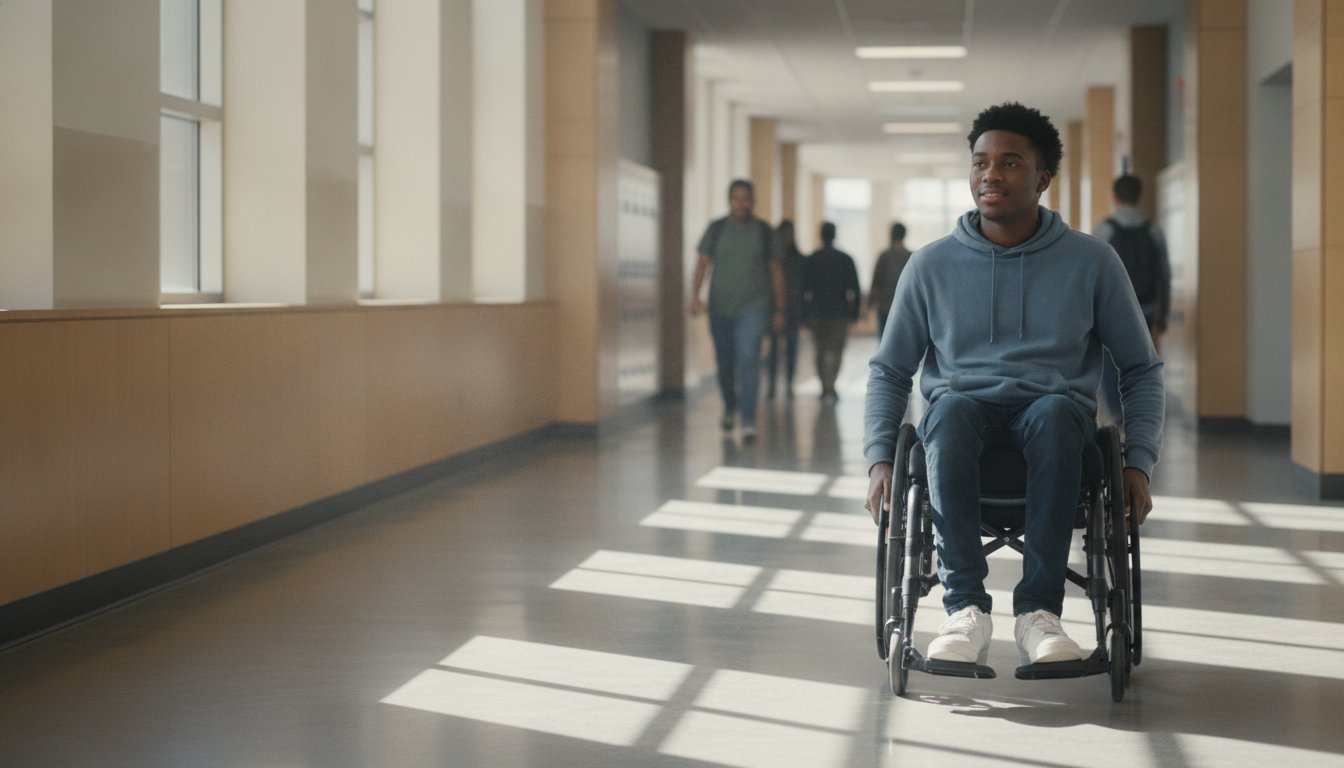 A New York student with a disability and a supportive parent seeking equal access and accommodations at school