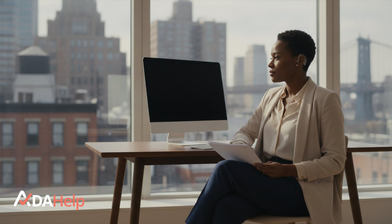 Employee reviewing a performance improvement plan document after disclosing a disability at work
