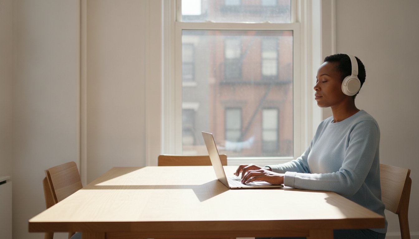 Person navigating a website that fails to meet accessibility standards in New York