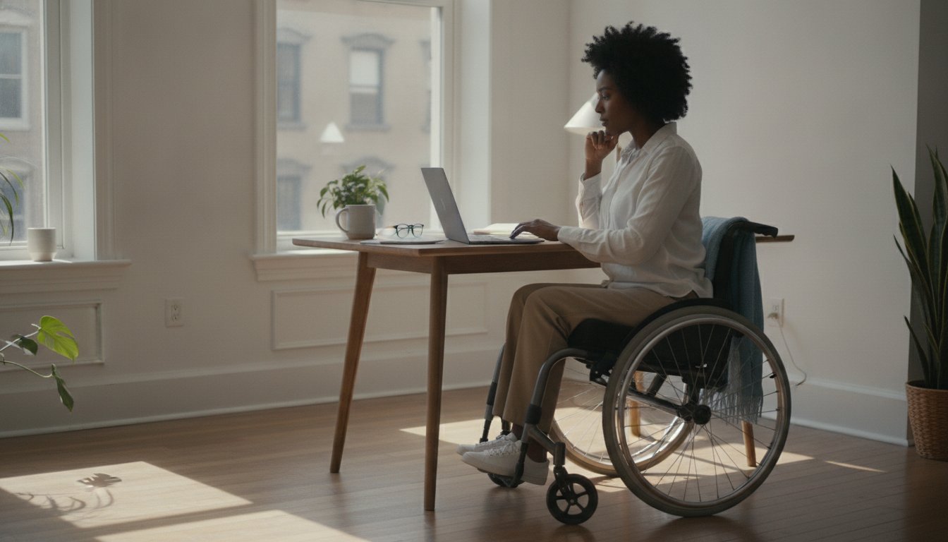 A New Yorker reviewing documents to prepare an ADA disability discrimination claim